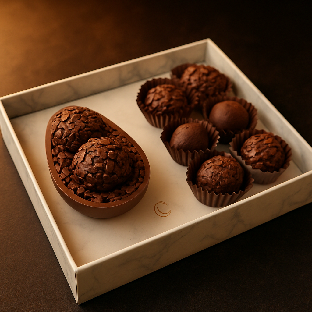 Caixinha 1 Ovo 6 Brigadeiros
